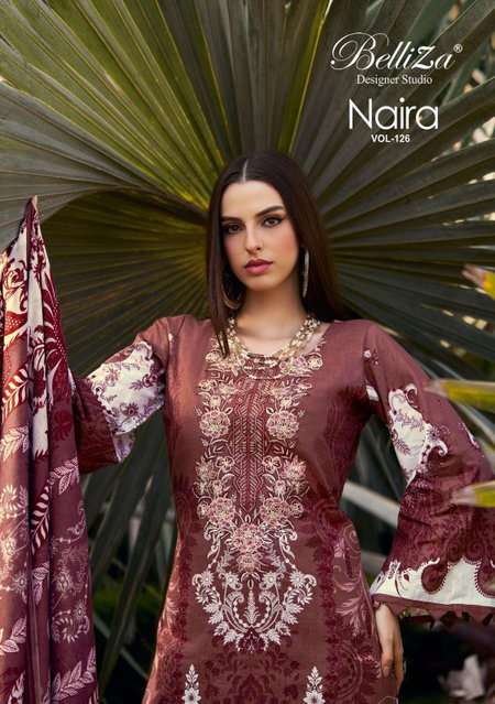 Naira Vol 126 By Belliza Cotton Printed Wholesale Dress Material Suppliers In Mumbai
